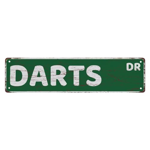 Straßenschild Darts Dr. The Unique Wall Decoration Of The Vintage Diner Metal Tin Sign Shop Cafe Restaurant 4X16 Inches Straßenschild Darts Dr. The Unique Wall Decoration Of The Vintage Diner Metal Tin Sign Shop Cafe Restaurant 4X16 Inches von Bioonce