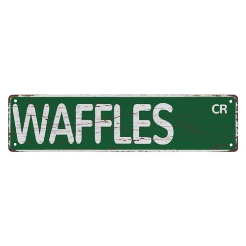Straßenschild Metall-Blechschilder Waffeln Kreis Vintage Metallschild Retro Metallschild Bar Pub Poster Wandkunst Dekor Blechschild 10 x 40 cm Straßenschild Metall-Blechschilder Waffeln Kreis Vintage Metallschild Retro Metallschild Bar Pub Poster Wandkunst Dekor Blechschild 10 x 40 cm von Bioonce