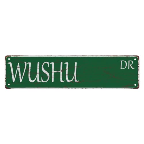 Straßenschild Wushu Dr. The Unique Wall Decoration Of The Vintage Diner Metal Tin Sign Shop Cafe Restaurant 4X16 Inches Straßenschild Wushu Dr. The Unique Wall Decoration Of The Vintage Diner Metal Tin Sign Shop Cafe Restaurant 4X16 Inches von Bioonce