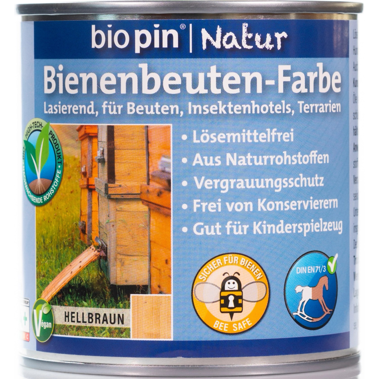 Biopin Bienenbeutenfarbe Hellbraun 375 ml von Biopin