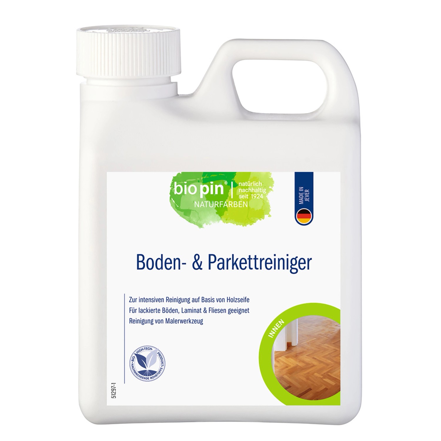 Biopin Boden und Parkett Reiniger 1 l von Biopin