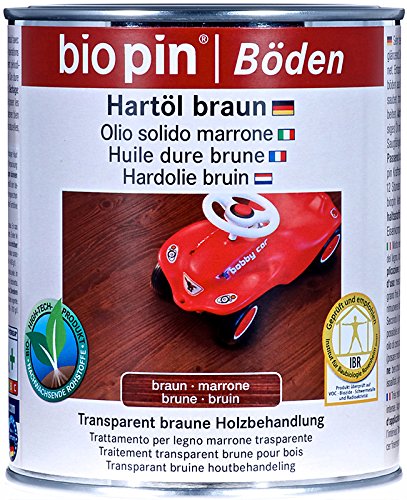 biopin Natur Hartöl 0,75 L, braun, 02021 von Biopin