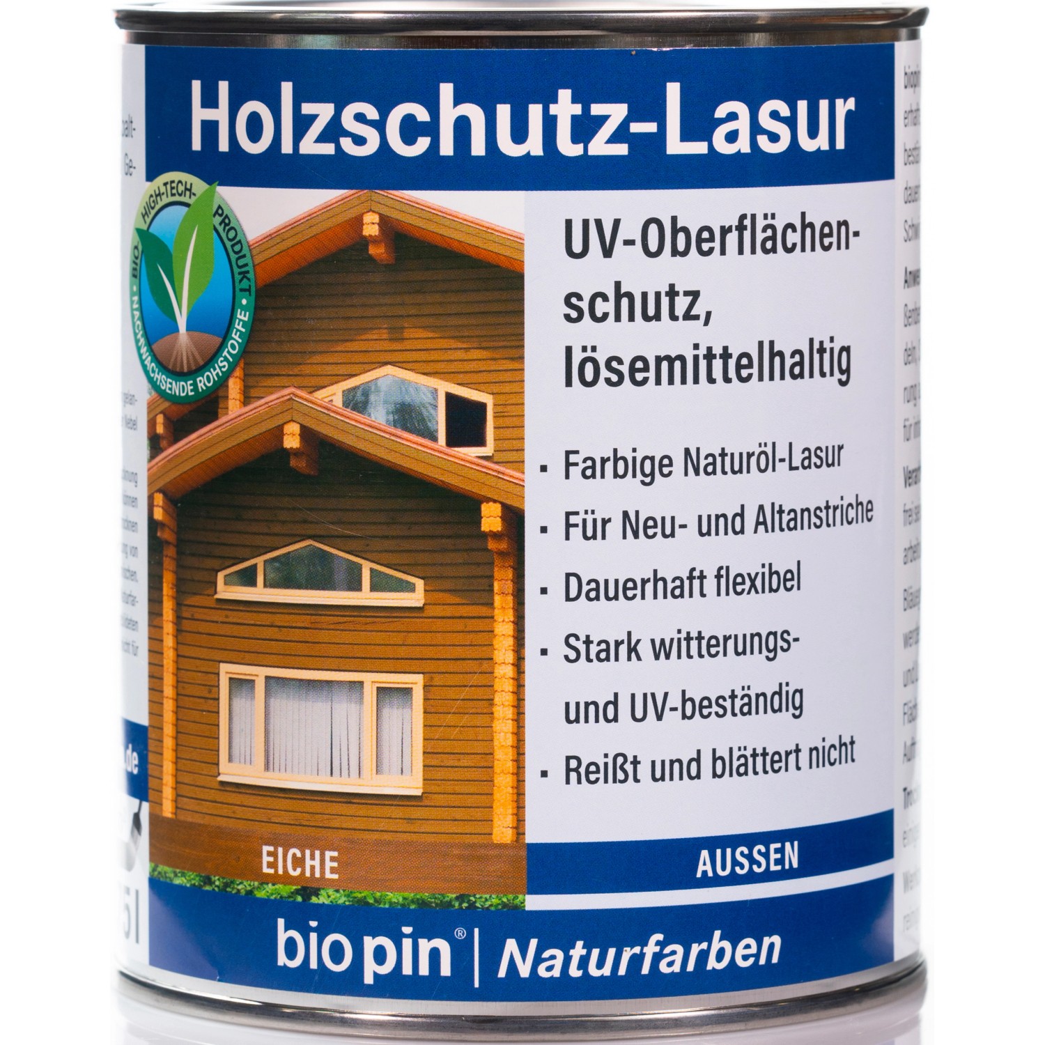 Biopin Holzschutz-Lasur Eiche 750 ml von Biopin