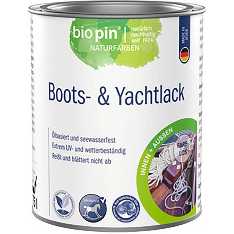 Biopin Marine Bootslack Farblos hochglänzend 750 ml von Biopin