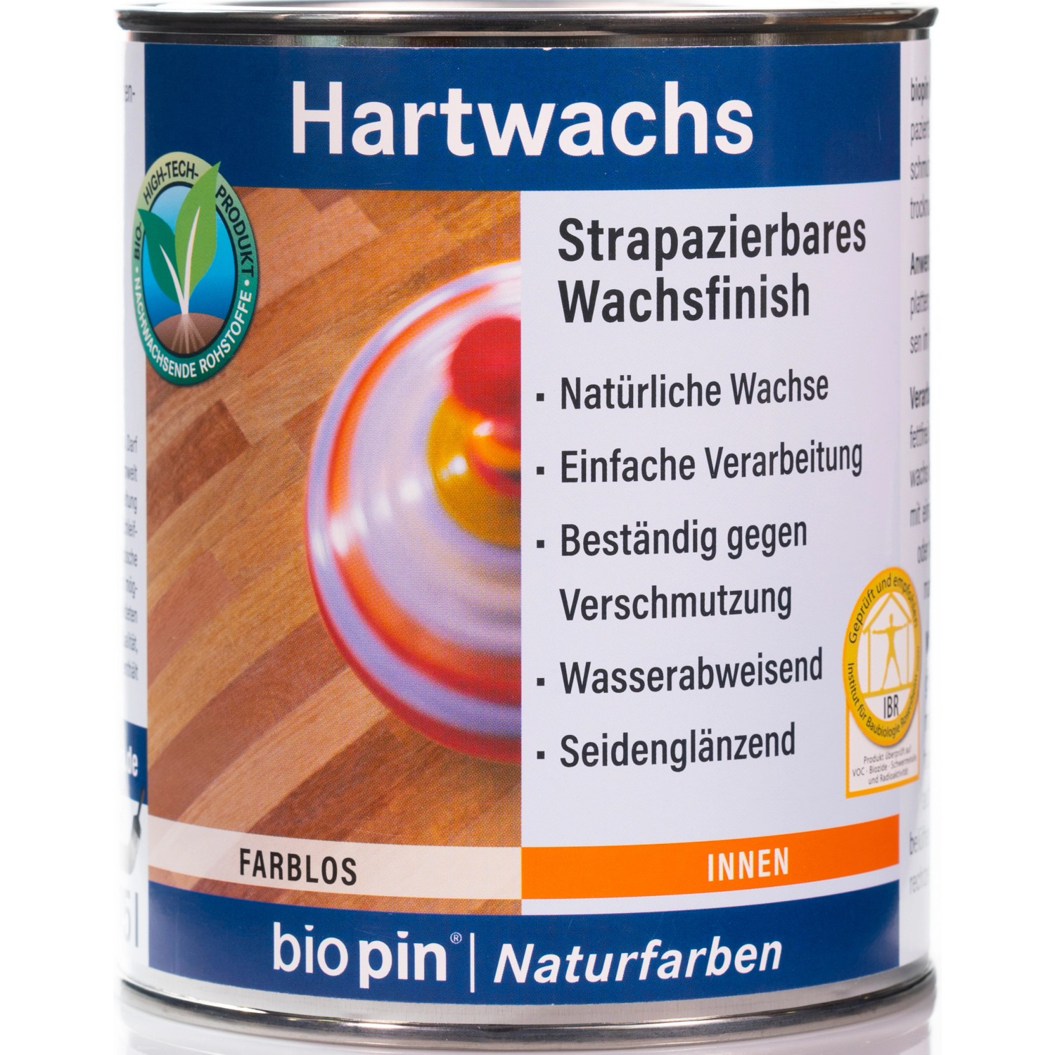 Biopin Natur-Hartwachs Transparent 750 ml von Biopin