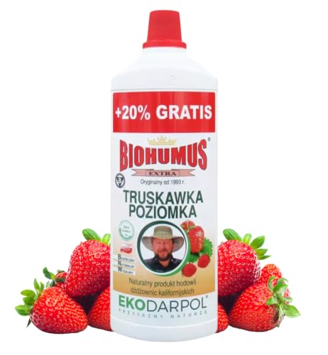 Dünger Erdbeeren Walderdbeeren Wurmhumus Flüssig Beerendünger Organischer 1,2L von Biopon