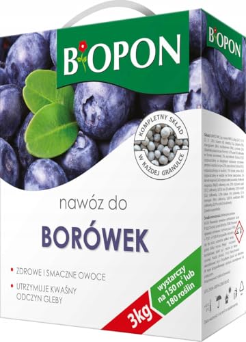 Dünger Heidelbeeren Blaubeeren Beerendünger Moorbeetpflanzen Obstdünger 3kg Dünger Heidelbeeren Blaubeeren Beerendünger Moorbeetpflanzen Obstdünger 3kg von Biopon