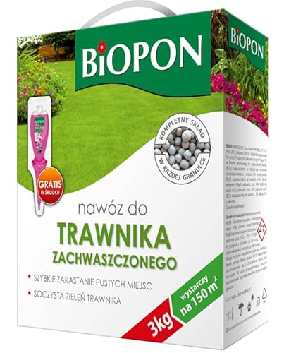 Rasendünger Für Rasen Mit Unkraut Dünger Gegen Unkraut Rasenpflege NPK 3kg Für 150m2 von Biopon