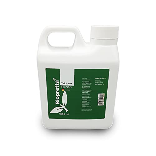 Biopretta Teichklar 1000ml für 50.000 Liter sofort wirkende Teichpflege wirkt gegen Nicht filtrierbare Verunreinigungen im Teich und bindet Schwebealgen Schwimmteich Koiteich Biopretta Teichklar 1000ml für 50.000 Liter sofort wirkende Teichpflege wirkt gegen Nicht filtrierbare Verunreinigungen im Teich und bindet Schwebealgen Schwimmteich Koiteich von biopretta