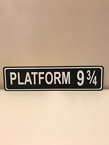 PLATFORM 9 3/4 Straßennamensschild. Farbauswahl! Neues Heimdekor Metallschild Straßenschild 10 x 40 cm von SYNYEY