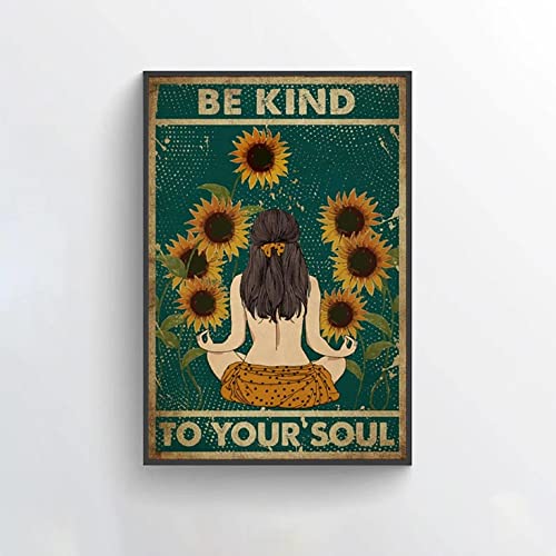 Be Kind to Your Mind Lover,12 * 8 Inches Vintage Funny Poster Wall Decor Art Gift Retro Picture Metal Sign von Bioputty