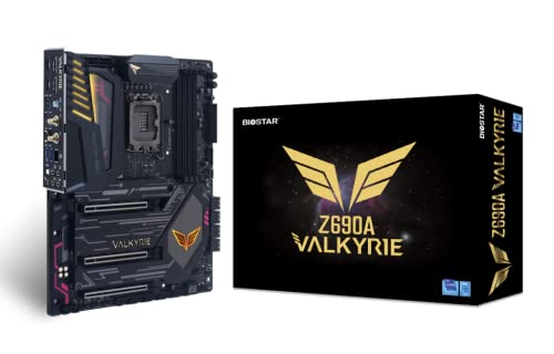 Biostar Z690A Valkyrie Intel LGA 1700 unterstützt Dual Channel DDR4 PCIe 5.0 Gaming Motherboard von Biostar