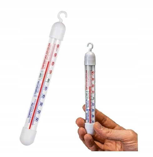 Kühlschrankthermometer Kühlschrank - Gefrierschrank Thermometer -40°C bis +40°C analog 19 cm Lang von Bioterm