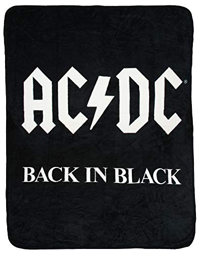 Bioworld AC/DC Back in Black Superweiche und kuschelige Fleecedecke von Bioworld