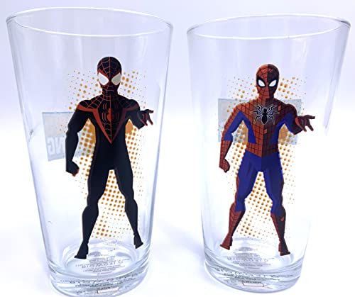 Bioworld Beyond Amazing 60th Anniversary Spider-Man Pint-Glas-Set, 473 ml, 2 Stück von Bioworld