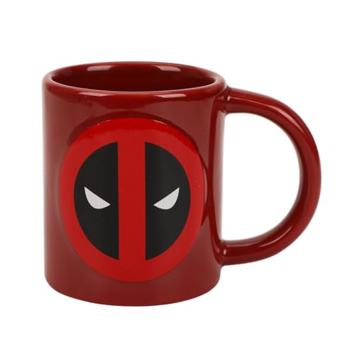 Bioworld Keramiktasse mit Deadpool-Kostüm und Logo, 473 ml, Rot und Schwarz Bioworld Keramiktasse mit Deadpool-Kostüm und Logo, 473 ml, Rot und Schwarz von Bioworld