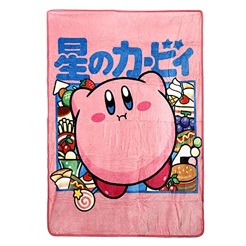 Bioworld Kirby Character Kanji Überwurfdecke - Rosa, 114.3 x 152.4 cm - Offiziell Lizenziert, Individuell Gestaltet Bioworld Kirby Character Kanji Überwurfdecke - Rosa, 114.3 x 152.4 cm - Offiziell Lizenziert, Individuell Gestaltet von Bioworld