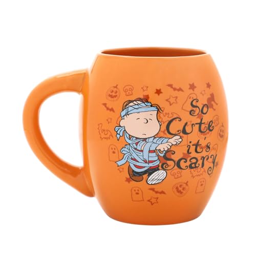Bioworld Peanuts So Cute It's Scary Orange ovale Keramiktasse, 530 ml von Bioworld
