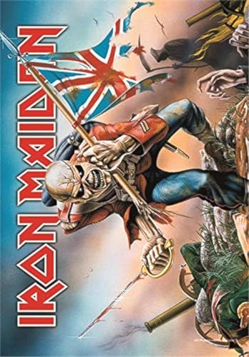 Heart Rock Iron Maiden – Trooper Flag von Bioworld