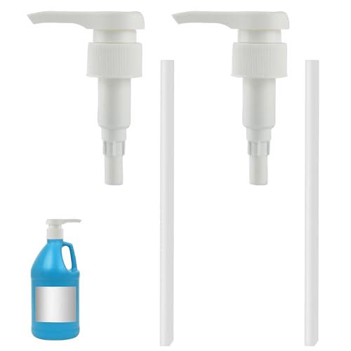 2 Stück Dosierpumpe 1L Sirup, 30mm Schraubflasche Dosierspender, Sirupspender Wiederverwendbar, Ersatz Sirup Pumpe 1000ml Flasche, Pumpspender Sirup, für 28/410 Gewindebehälter Flasche von Bipl
