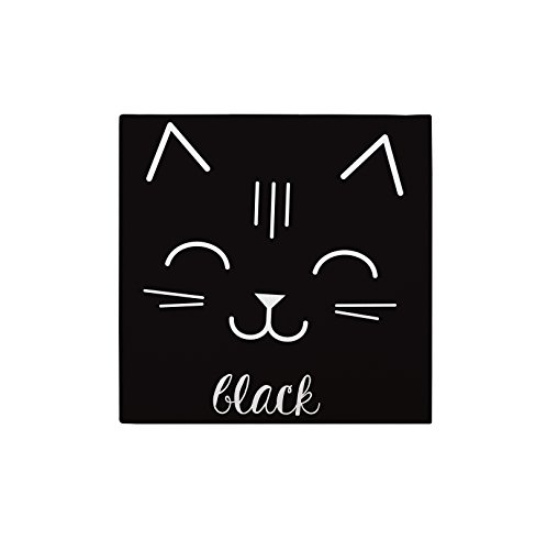 Bipolart Black Leinwand, Baumwolle, Mehrfarbig, 26.5 x 26.5 x 3 cm von Bipolart
