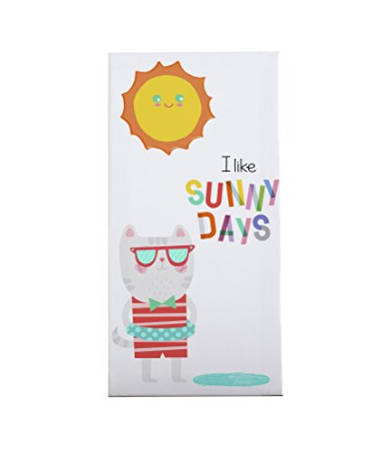 Bipolart Sunny Days Leinwand, Baumwolle, Mehrfarbig, 52.5 x 26,5 x 3 cm von Bipolart