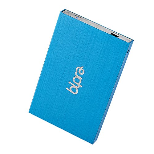 Bipra 2,5-Zoll-USB 2.0 FAT32 Tragbare Externe Festplatte - Blau (750GB) von Bipra