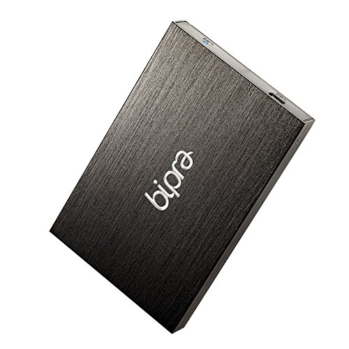 Bipra 2,5-Zoll-USB 2.0 FAT32 Tragbare Externe Festplatte - Schwarz (500GB) von Bipra