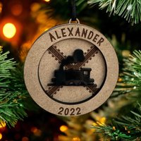 Individuelle Zugverzierung | Benutzerdefinierte Weihnachtsverzierung Dirigent Enthusiast Ornament Eisenbahn Personalisierte Verzierung Individuelle Zugverzierung | Benutzerdefinierte Weihnachtsverzierung Dirigent Enthusiast Ornament Eisenbahn Personalisierte Verzierung von BirchandMortar