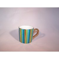 Winzige Espresso Gestreifte Teetasse von BirdFarming