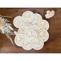 12 Monatskarten Baby von BirdartBox