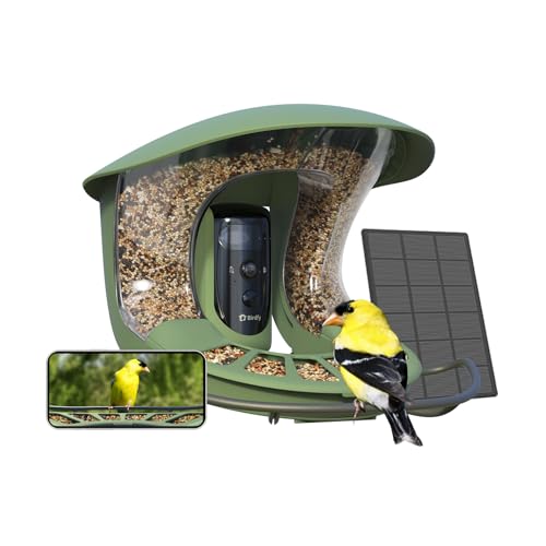 Birdfy 2 Pro Vogelfutterhaus mit 2K Dual-Kamera, Live Vogelbeobachtung, Solarbetrieb Vogelfutterstation mit App, Zeitlupenvideo, Automatisch Verfolgung, Echtzeit Benachrichtigung bei Vogelbesuch Birdfy 2 Pro Vogelfutterhaus mit 2K Dual-Kamera, Live Vogelbeobachtung, Solarbetrieb Vogelfutterstation mit App, Zeitlupenvideo, Automatisch Verfolgung, Echtzeit Benachrichtigung bei Vogelbesuch von Birdfy