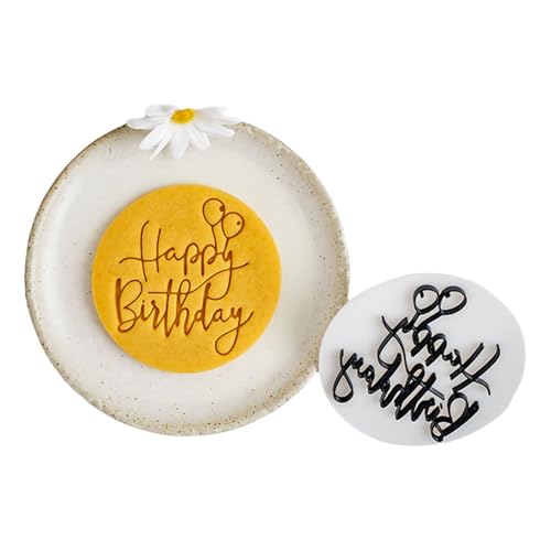Erstellen Sie Geburtstagskeks Zum Geburtstag Mit Kunststoffformen Geburtstagsfeier Fondant Cutter Plastik Textur Für Geburtstagsbackwerkzeug von Bireet