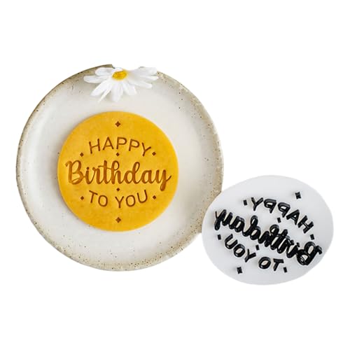 Erstellen Sie Geburtstagskeks Zum Geburtstag Mit Kunststoffformen Geburtstagsfeier Fondant Cutter Plastik Textur Für Geburtstagsbackwerkzeug von Bireet