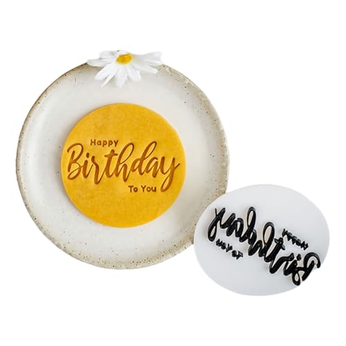 Erstellen Sie Geburtstagskeks Zum Geburtstag Mit Kunststoffformen Geburtstagsfeier Fondant Cutter Plastik Textur Für Geburtstagsbackwerkzeug von Bireet