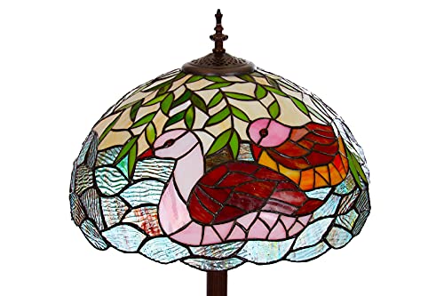Birendy Stehlampe im Tiffany Style, Stehlampe, Dekorationslampe, Glaslampe, Leuchte, Stehleuchte, Stehlampe (Tiff 174 Ente) von Birendy