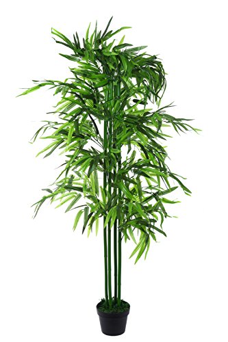 Birendy XXL Bamboo Bambusbaum JWT129 Riesiger künstlicher Bambus 140 cm hoch, Kunstpflanze, Kunstblume, Kunstbaum, Zimmerpflanze künstlich von Birendy