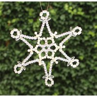 Eiskristall Perlenstern Schneeflockenstern Perlenschneeflocke Weihnachtsschmuck Eiskristall Perlenstern Schneeflockenstern Perlenschneeflocke Weihnachtsschmuck von BirgitSchrauthDesign
