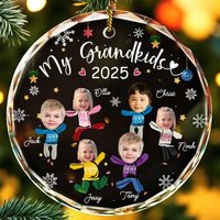 Benutzerdefinierte Enkel-Namensverzierung, Personalisiertes Weihnachtsandenken-Geschenk Für Großeltern/Oma/Opa Benutzerdefinierte Enkel-Namensverzierung, Personalisiertes Weihnachtsandenken-Geschenk Für Großeltern/Oma/Opa von BirgitVStore