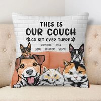 Dies Ist Unsere Couch Go Sit Over There Hunde - Und Katzenkissen, Personalisiertes Hundekissen, Geschenk Für Hundeliebhaber, Muttertagsgeschenke Dies Ist Unsere Couch Go Sit Over There Hunde - Und Katzenkissen, Personalisiertes Hundekissen, Geschenk Für Hundeliebhaber, Muttertagsgeschenke von BirgitVStore