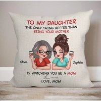 Für Meine Liebe Tochter Zusammen Kissen, Ferngeschenk, Mutter Kuschelkissen, Geschenk Von Tochter, Umarmung, Am Hochzeitstag von BirgitVStore