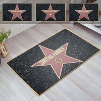 Hollywood Walk Of Fame Benutzerdefinierte Verschiedene Symbole Fußmatte, Custom Willkommensmatte, Anpassen Willkommen Indoor Outdoor von BirgitVStore