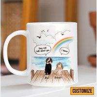 Hunde Gedenkbecher, Regenbogenbrücke Hundebecher, Sie Sprechen Immer Noch Über Sie, Hundetrauerfall Becher, Haustier Gedenkgeschenk, Verlust Von von BirgitVStore