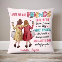 Ich Hoffe, Wir Sind Freunde, Bis Alt Kissen, Geschenk Für Den Besten Freund, Kuschelkissen, Freundschaftsgeschenk, Bff, Abschlussgeschenk Freunde von BirgitVStore