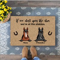 Pferde Willkommen Fußmatte, Personalisierte Bauernhof Geschenk, Geschenke Für Pferdeliebhaber, Geschenk Pferdeliebhaber Abschlussgeschenk Pferde Willkommen Fußmatte, Personalisierte Bauernhof Geschenk, Geschenke Für Pferdeliebhaber, Geschenk Pferdeliebhaber Abschlussgeschenk von BirgitVStore
