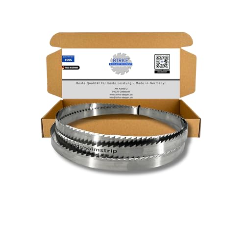 Birke® FLEXBACK & UDDEHOLM Bandsägeblätter 1790mm Breite 6-15mm für Weich- und Hartholz (1790x15x0,5 5ZpZ (UDDEHOLM)) von Birke GbR Schärfdienst Werkzeughandel