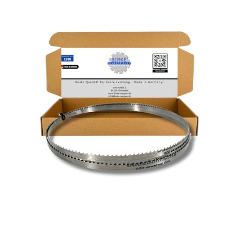 Birke® FLEXBACK & UDDEHOLM Bandsägeblätter 1790mm Breite 6-15mm für Weich- und Hartholz (1790x8x0,4 6ZpZ (UDDEHOLM)) von Birke GbR Schärfdienst Werkzeughandel