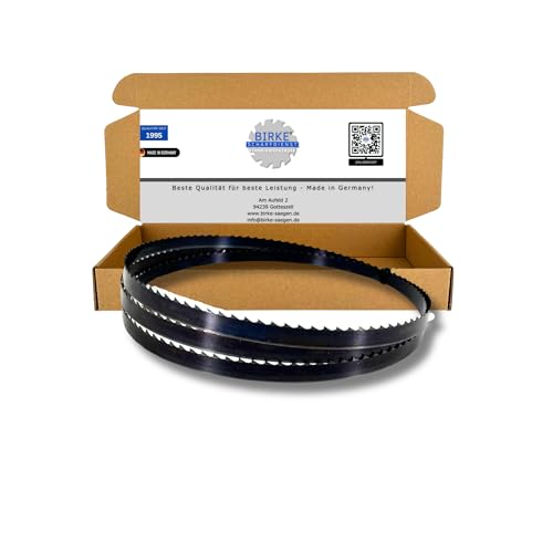 Birke® FLEXBACK & UDDEHOLM Bandsägeblätter 2240mm Breite 6-20mm für Weich- und Hartholz, NE-Schnitte... (2240x13x0,65 4ZpZ (FLEXBACK)) von Birke GbR Schärfdienst Werkzeughandel