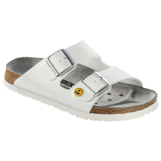 BIRKENSTOCK® - ESD-Sandale Arizona, Größe 36, weiß, normal von Birkenstock