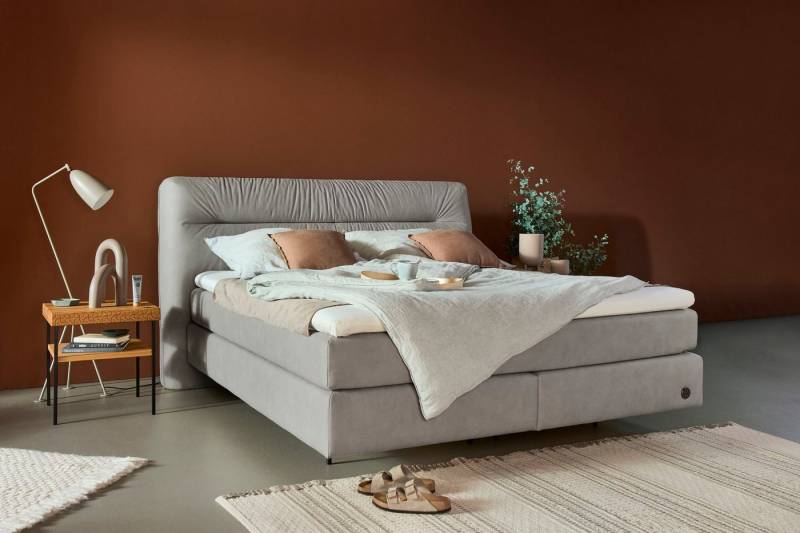 Birkenstock Boxspringbett Calan, Kopfteil mit Kreuzstichziernaht, in unterschiedlichen Ausführungen von Birkenstock